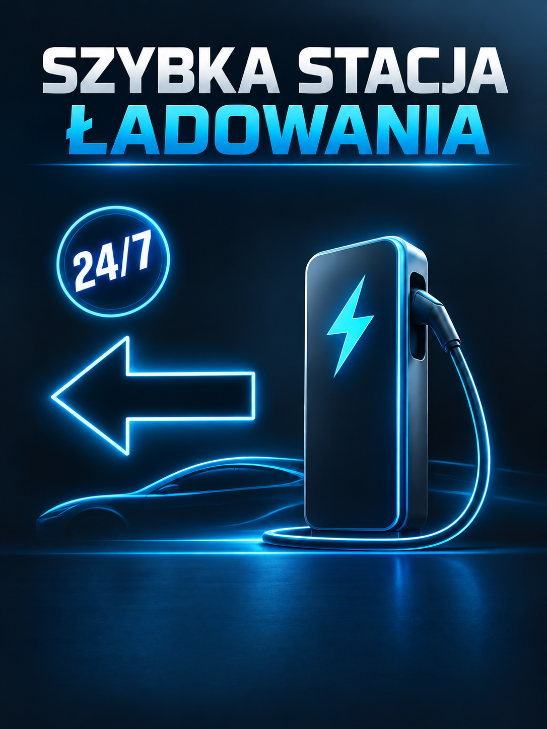 Szybka stacja ładowania pojazdów elektrycznych Stay-GO